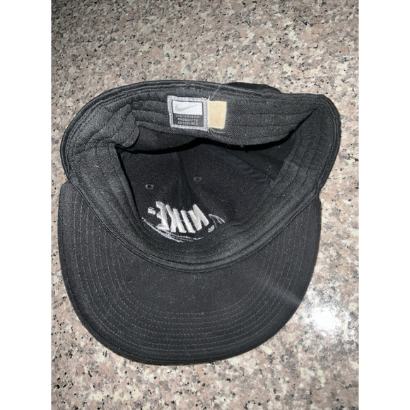 Vintage Nike Skull Embroidered Swoosh Fitted Hat One Size - Picture 5 of 7